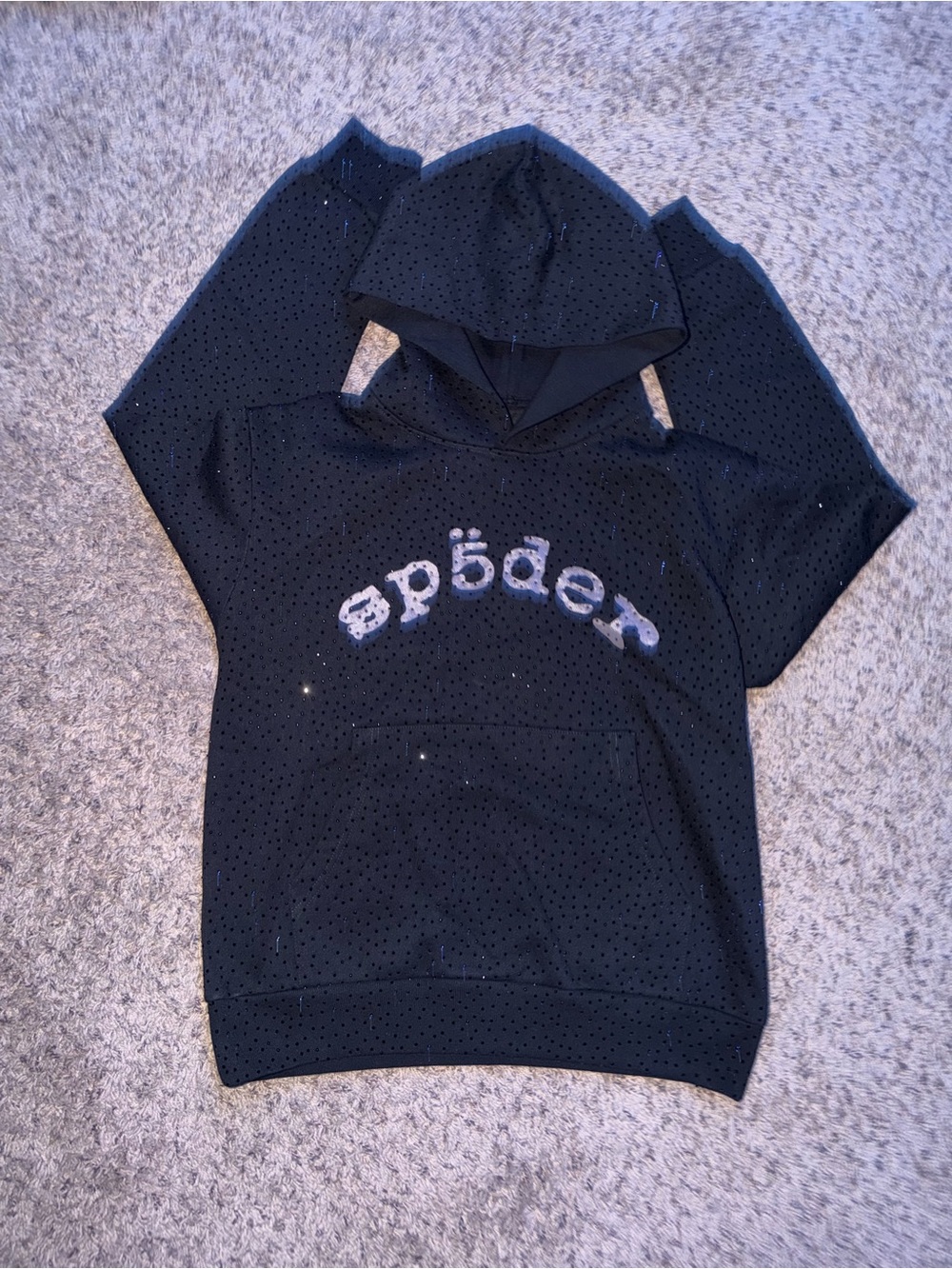Sp5der VVS Black Hoodie  Sweatshirt